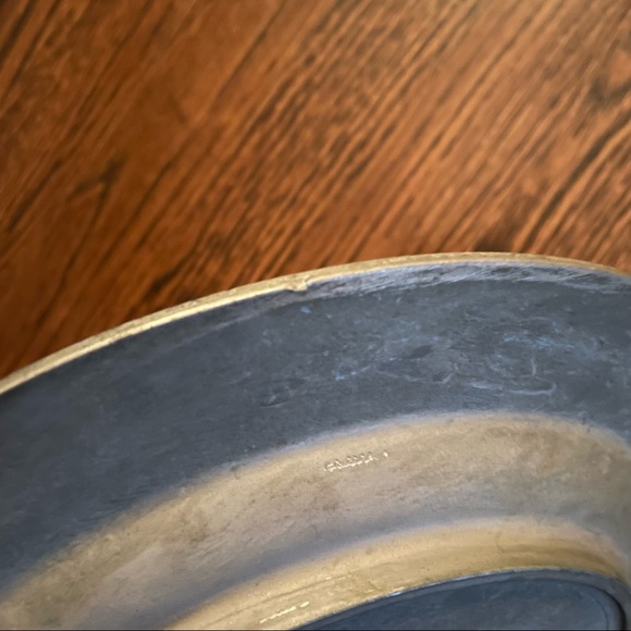 AMERICAN REVOLUTION PEWTER PLATE SET OF TWO W/PORCELAIN CENTER - DAR - Picture 10 of 12